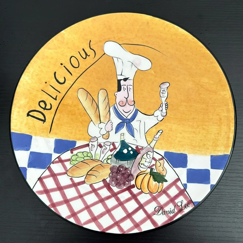 Signed David Lee 10.5” Chef Plate